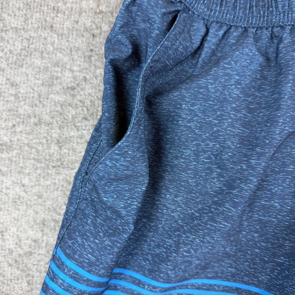 Banana Boat Swim Trunks Mens 3XL Blue Striped UPF 50+ Board Shorts Pocket‎